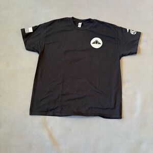 Gildan Black Graphic Men's XL  Marine Memorial T-Shirt